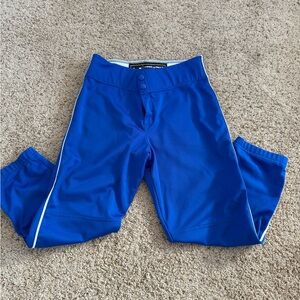 Under Armour Kids Royal Blue softball/baseball pants with White Accents